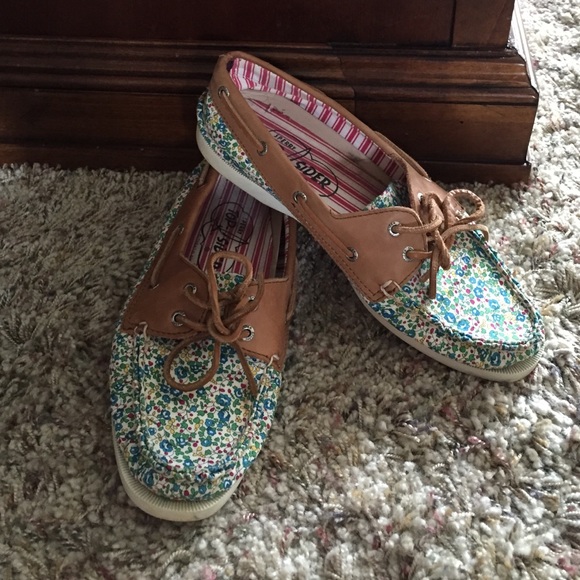Sperry Top-Sider floral boat shoes