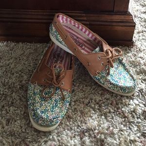 Sperry Top-Sider floral boat shoes