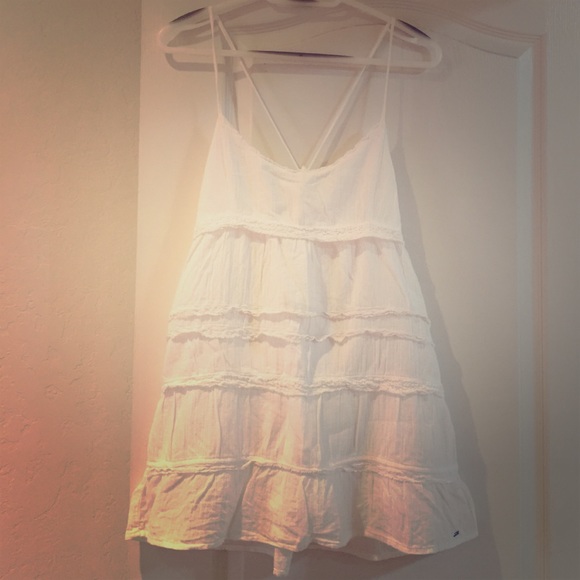 White cotton sun/beach cover-up dress