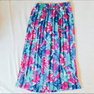 Vintage Floral Maxi Skirt