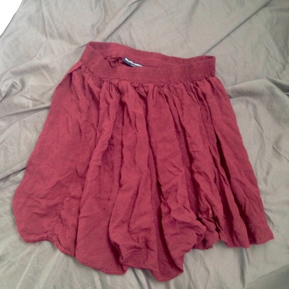 High waisted burgundy Brandy skirt - Picture 1 of 2