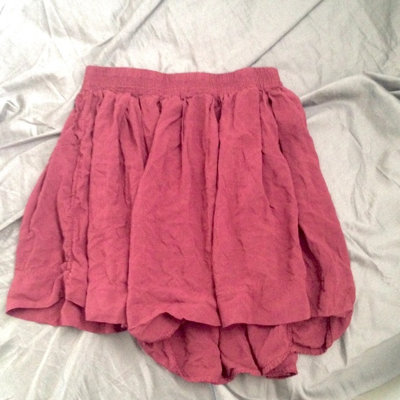 High waisted burgundy Brandy skirt - Picture 2 of 2