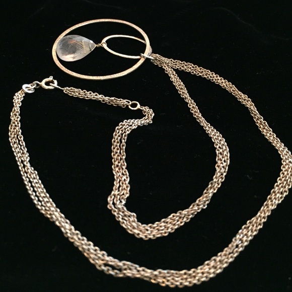 Rivka Freidman Gold plated multi strand necklace. - Picture 1 of 5