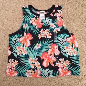 Jungle print muscle tank