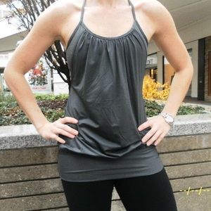 Lululemon charcoal no limit tank size 4