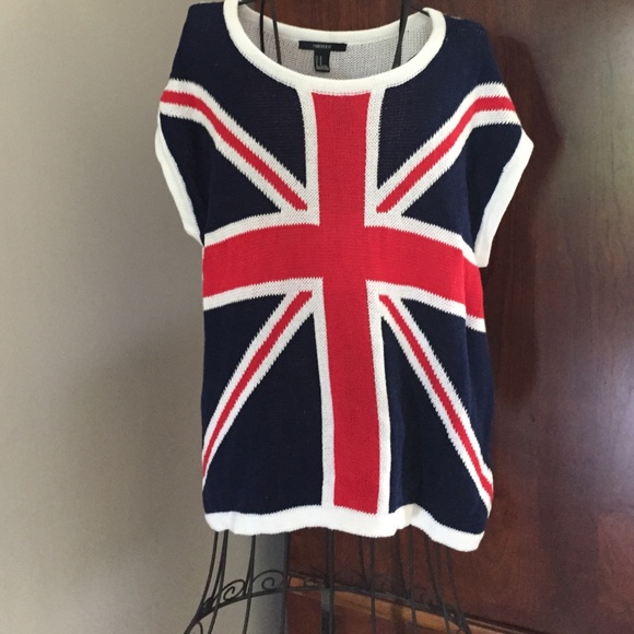Forever 21 British Flag sweater