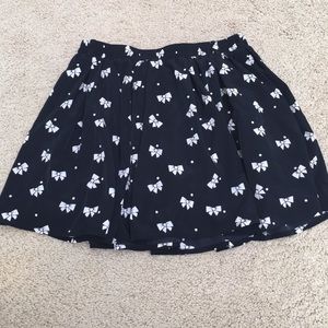 Black ribbon skort