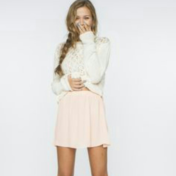 Brandy Melville light pink skirt
