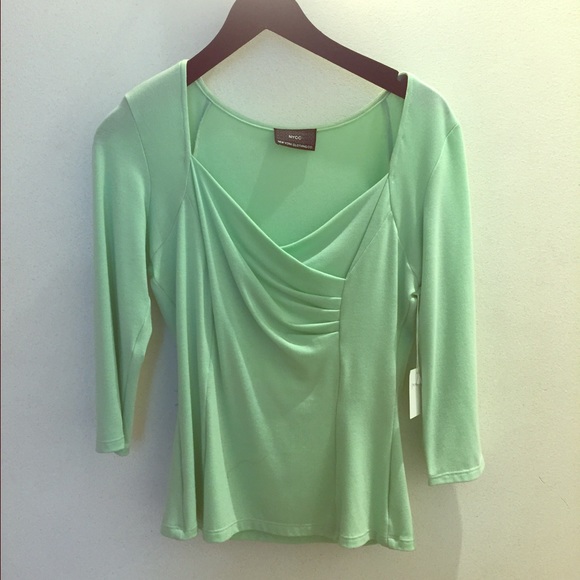 Mint 3/4 sleeve Top
