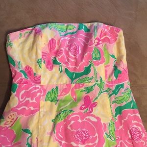Lilly Pulitzer size 4 strapless dress