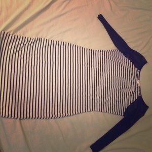 ✨Sheer Black Sleeves With a Black& White Stripes✨