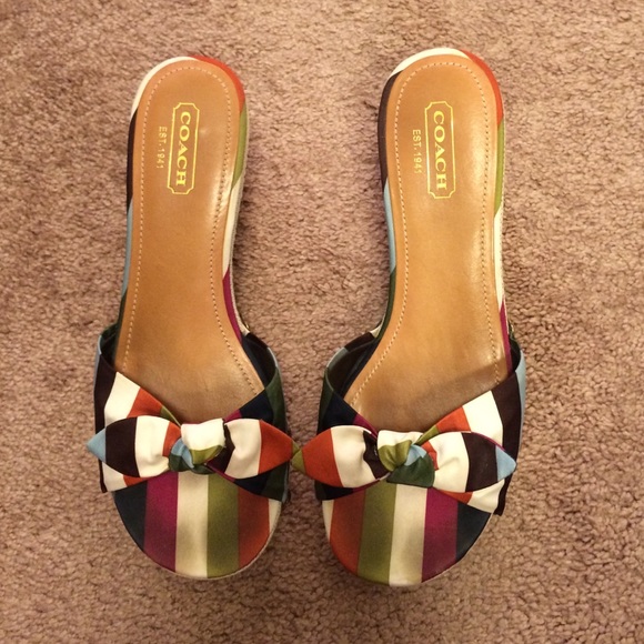 Coach slip ons