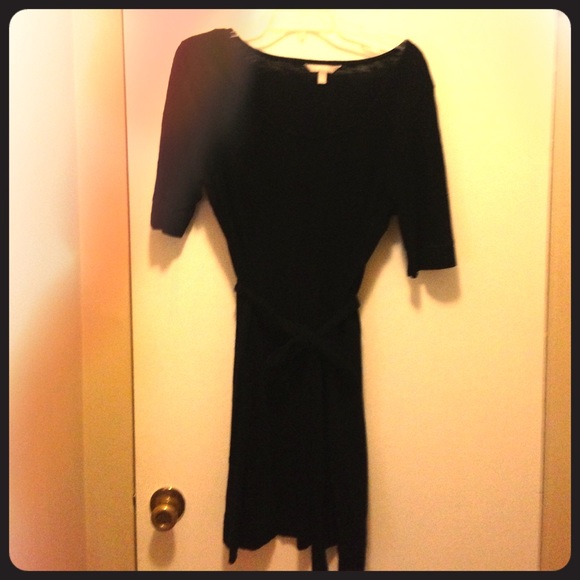 Banana Republic black t-shirt dress (L)