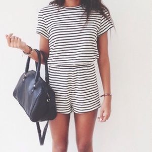AA stripes romper