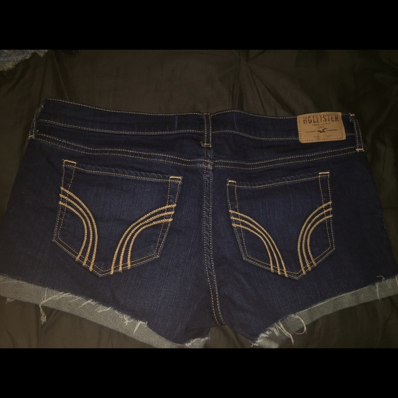 Dark wash denim shorts - Picture 2 of 4