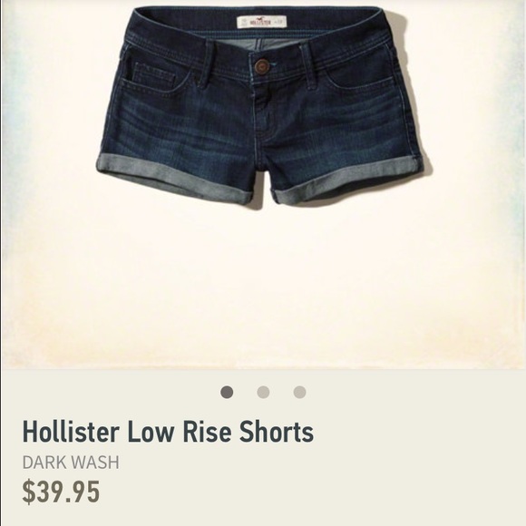 Dark wash denim shorts - Picture 4 of 4