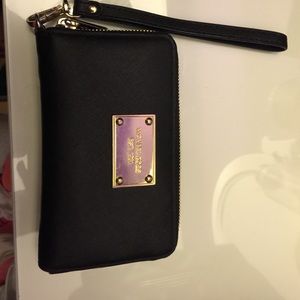 Mk black wristlet