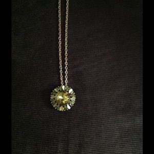 Vintage green jeweled necklace Best offer