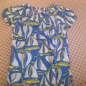 Lilly Pulitzer Docksider print tunic size XS NWOT!