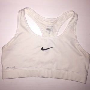 White Nike Sports Bra