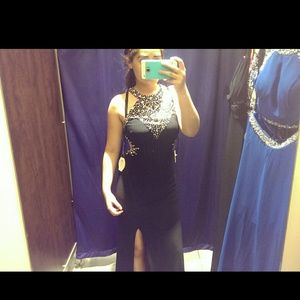 Dark navy blue prom/formal dress