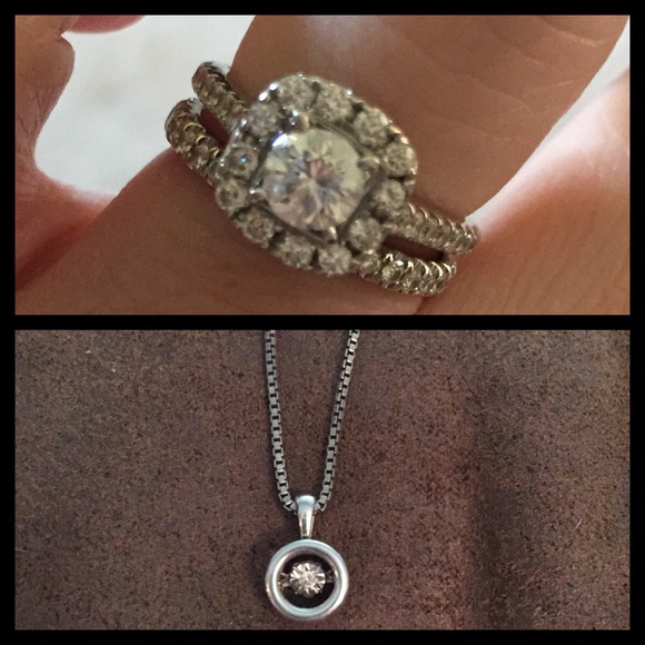 Neil Lane bridal set & Diamond in Rythm necklace