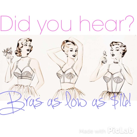 Bras $15 & up💞💞💞