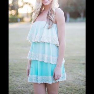 Judith March Layer Lace Ombré Dress