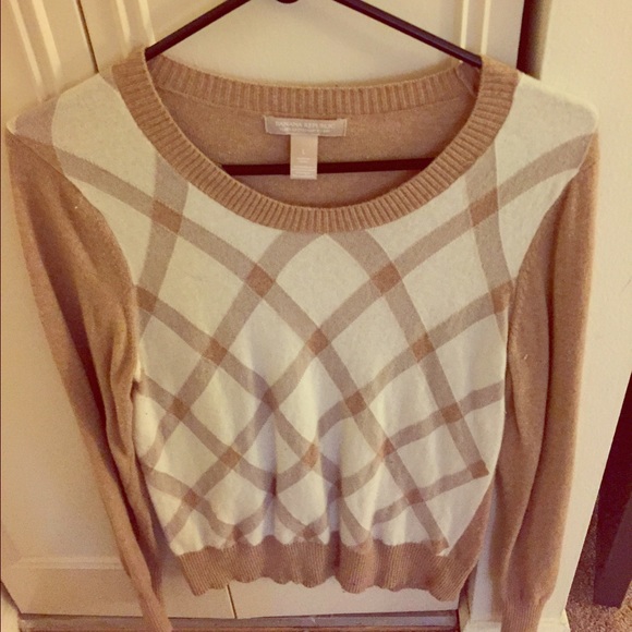V-neck argyle Banana Republic sweater
