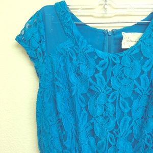 Teal Lace Dress