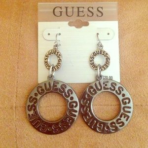 Guess Two Loop Earrings