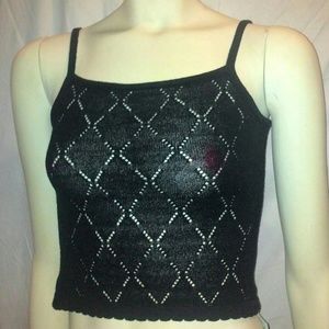 BEBE Black Knitted Top