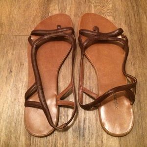 Brown strap sandals