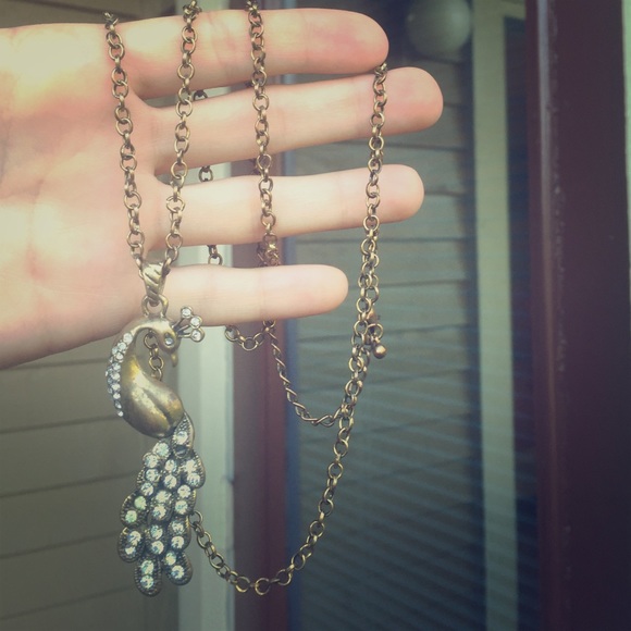 Peacock necklace