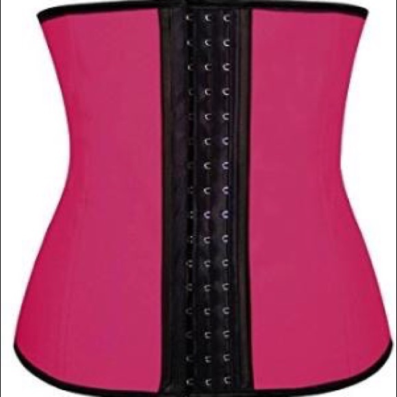 Pink workout corset
