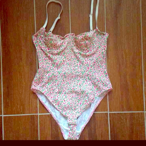 American Apparel floral bodysuit