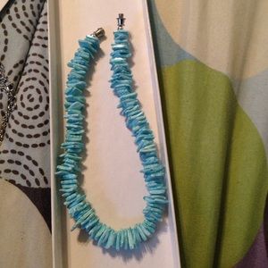 Light blue shell bracelet