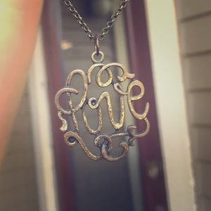 "Love" necklace