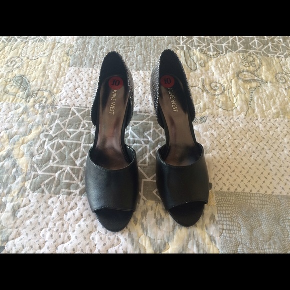 Nine West open toe high heels