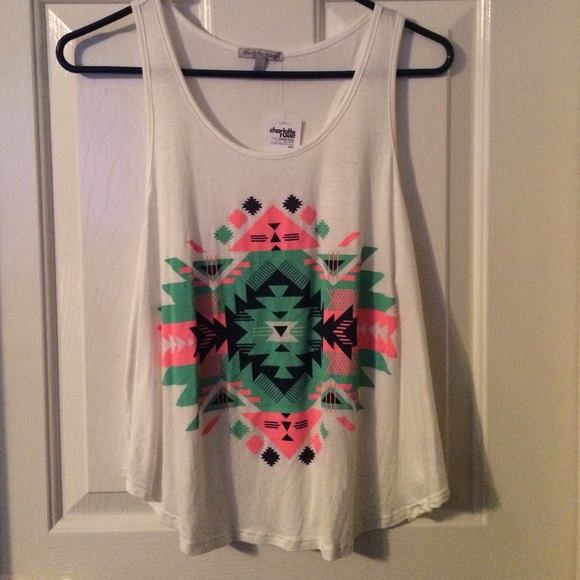 White Aztec tank - Picture 1 of 2
