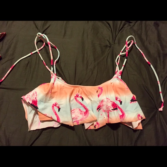 Victoria secret flamingo bathing suit top - Picture 1 of 2