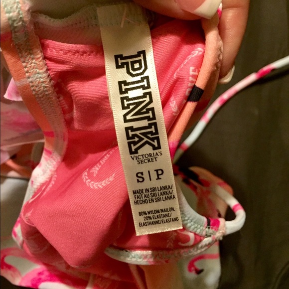 Victoria secret flamingo bathing suit top - Picture 2 of 2