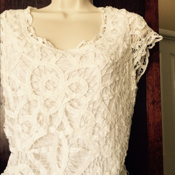 Tops - White lace top