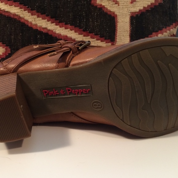 SOLD. Pink And Pepper Ankle Boots - Picture 4 of 4