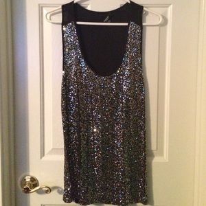 Black sparkley tank top