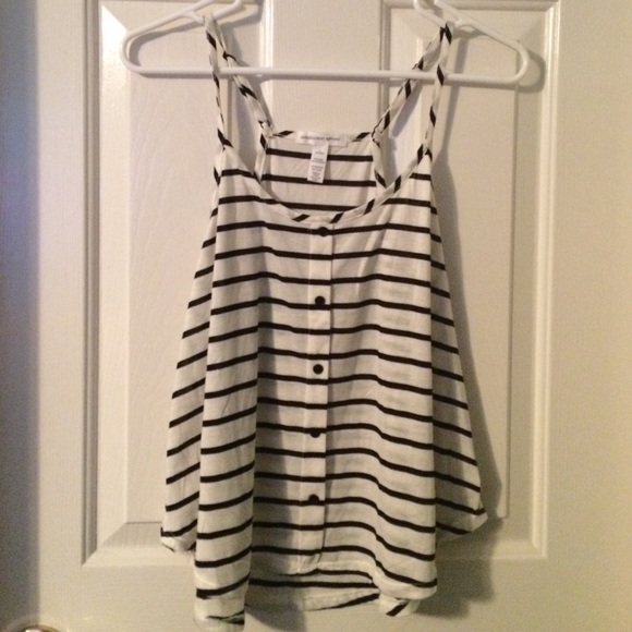 Black and white stripped tank top - Picture 1 of 3