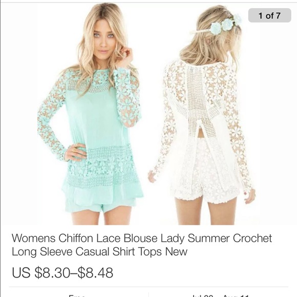 Women's lace top SML