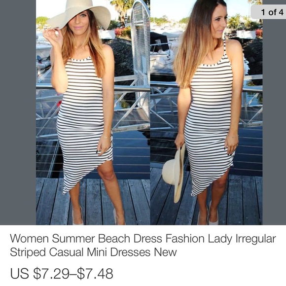 Women's high low dress SML