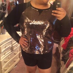 Sparkly black sweater