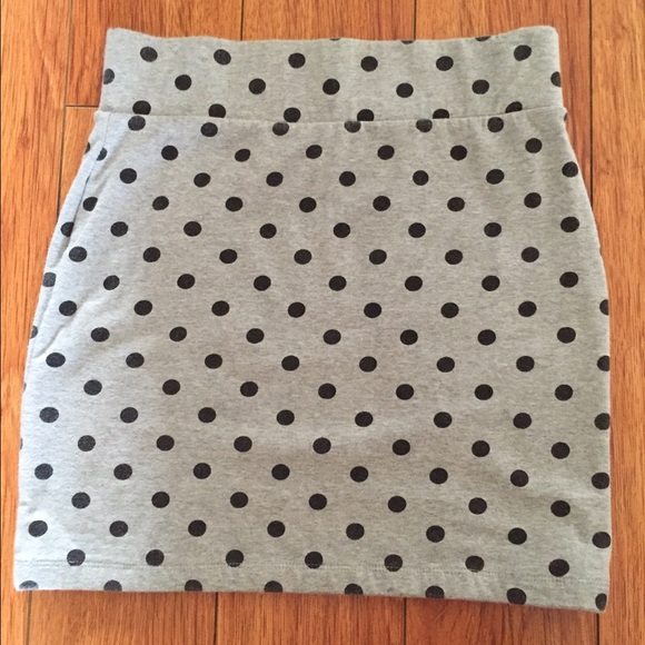A pocka dot Mini skirt